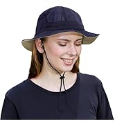 CLUBHAUS Rainproof Bucket Hat - Navy Ｌ Navy Blue Waterproof Bucket Hat for Women and Men - UV
